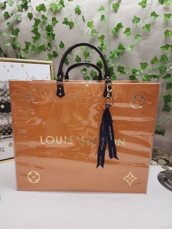 louis Vuitton handmade Handbags - Authentic Louis Vuitton Shopping Bag In PVC Tote